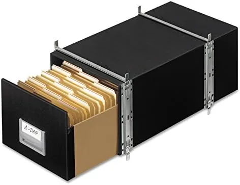 Staxonsteel Maximum Space-Saving Storage Drawers, Legal, 17 x 25.5 x 11.13, Black (6/Carton)