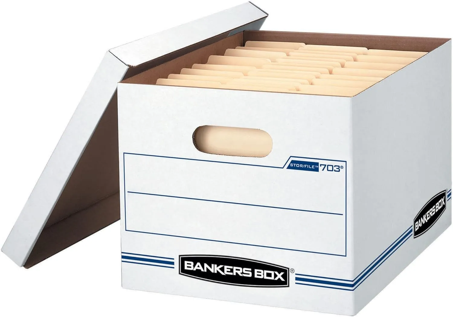 Bankers Box® Stor/File™ Standard-Duty Storage Boxes With Lift-Off Lids, Letter/Legal Size, 10" x 12" x 15", 60% Recycled