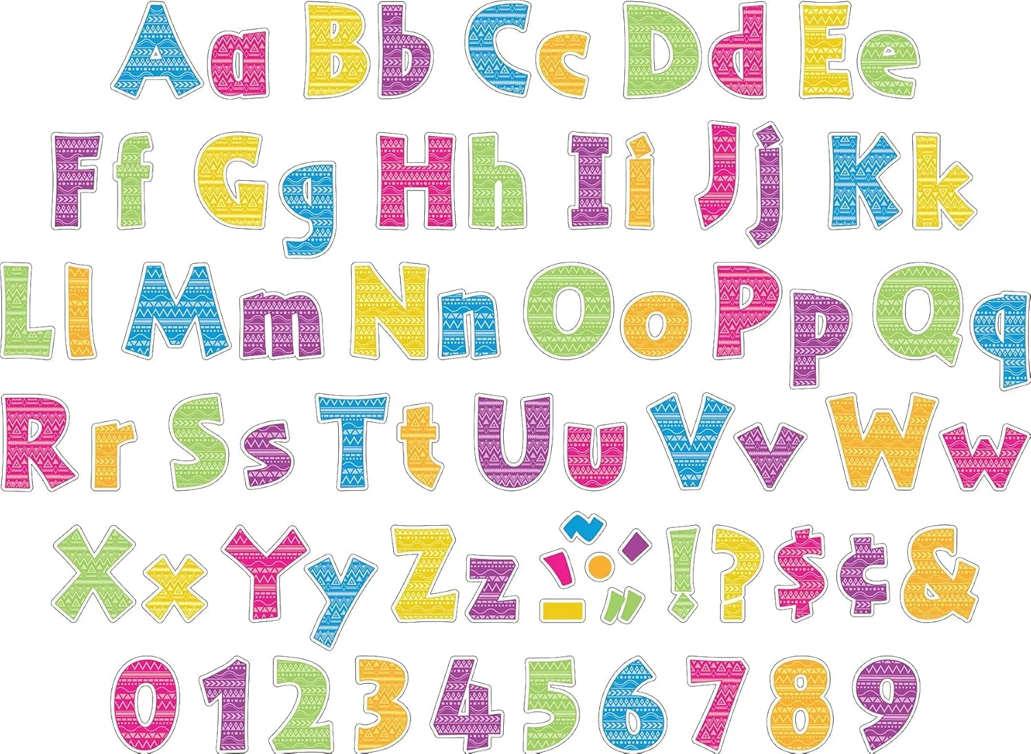 BARKER CREEK 4" Letter Pop-Outs 2-Pack, Kai Ola, Jazz Up Your Bulletin Boards with These Colorful Letters