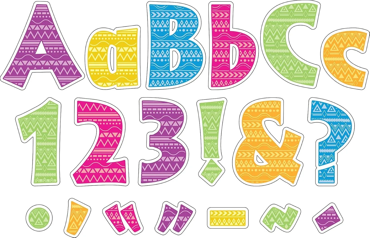 BARKER CREEK 4" Letter Pop-Outs 2-Pack, Kai Ola, Jazz Up Your Bulletin Boards with These Colorful Letters