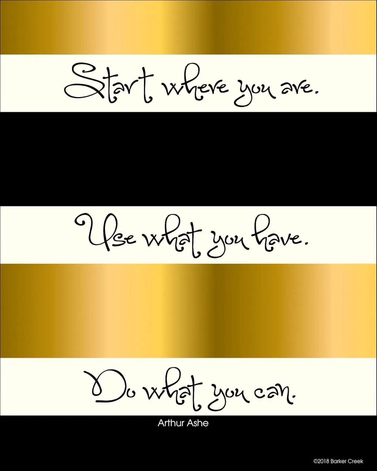 Barker Creek Set of 4 Inspirational 8 x 10 Art Prints