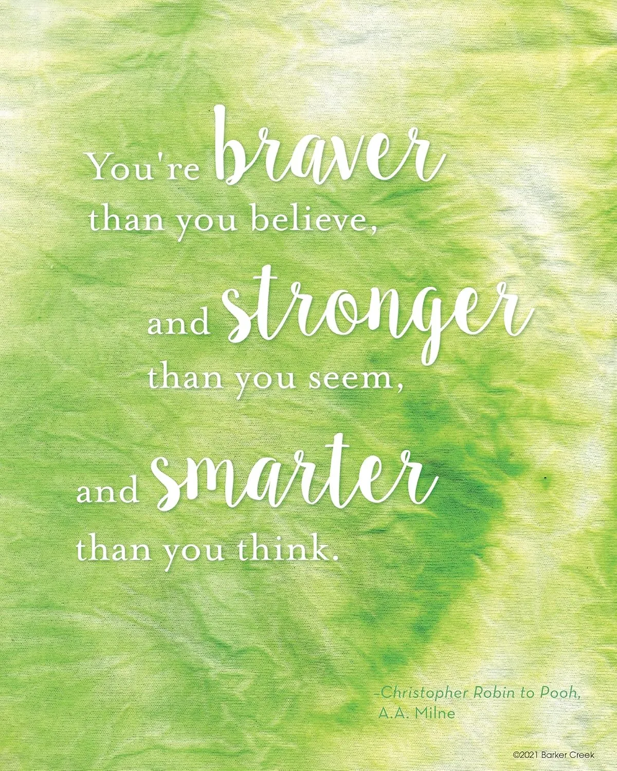 Barker Creek Set of 4 Inspirational 8 x 10 Art Prints