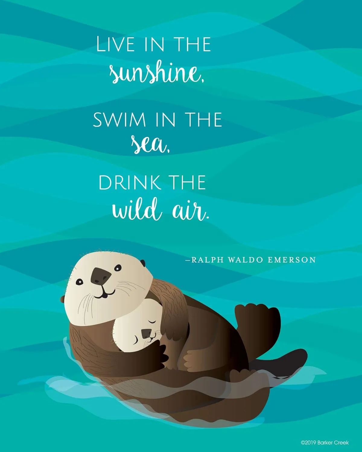 Barker Creek Set of 4 Inspirational 8 x 10 Art Prints