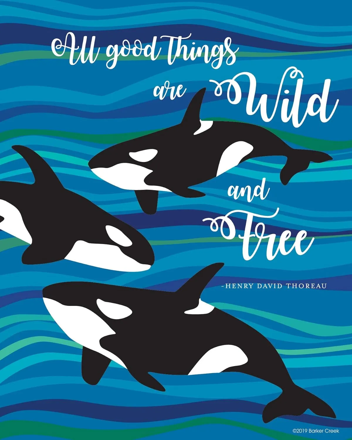 Barker Creek Set of 4 Inspirational 8 x 10 Art Prints