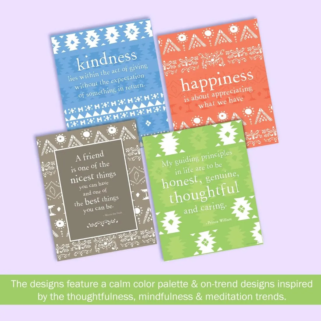 Barker Creek Art Prints Set of 8, Be Kind, Inspirational Art Prints with a Mindfulness Theme, 8" x 10", Suitable for Framing