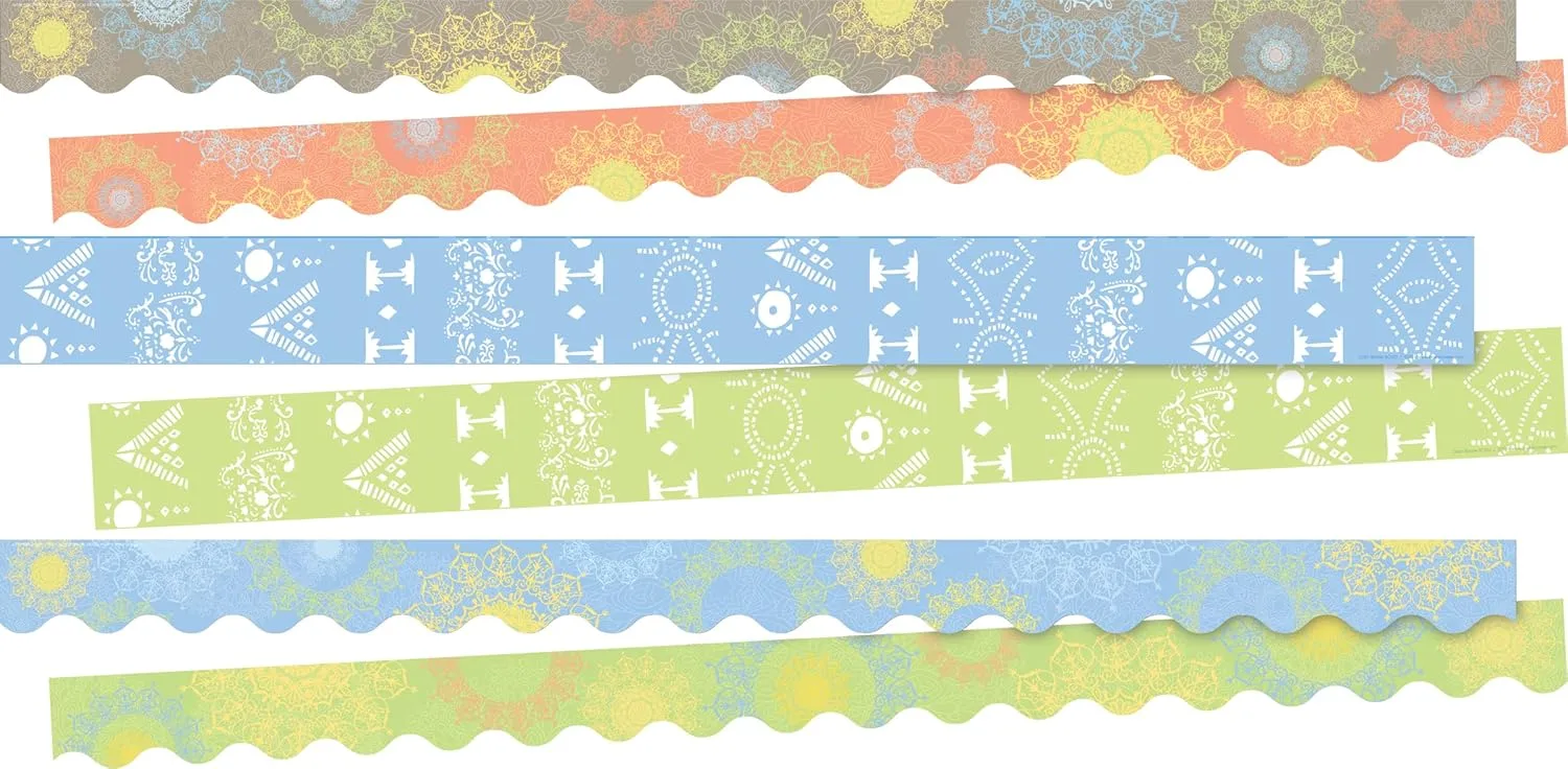 BARKER CREEK Double-Sided Trim Set of 3 Classroom Border Strips
