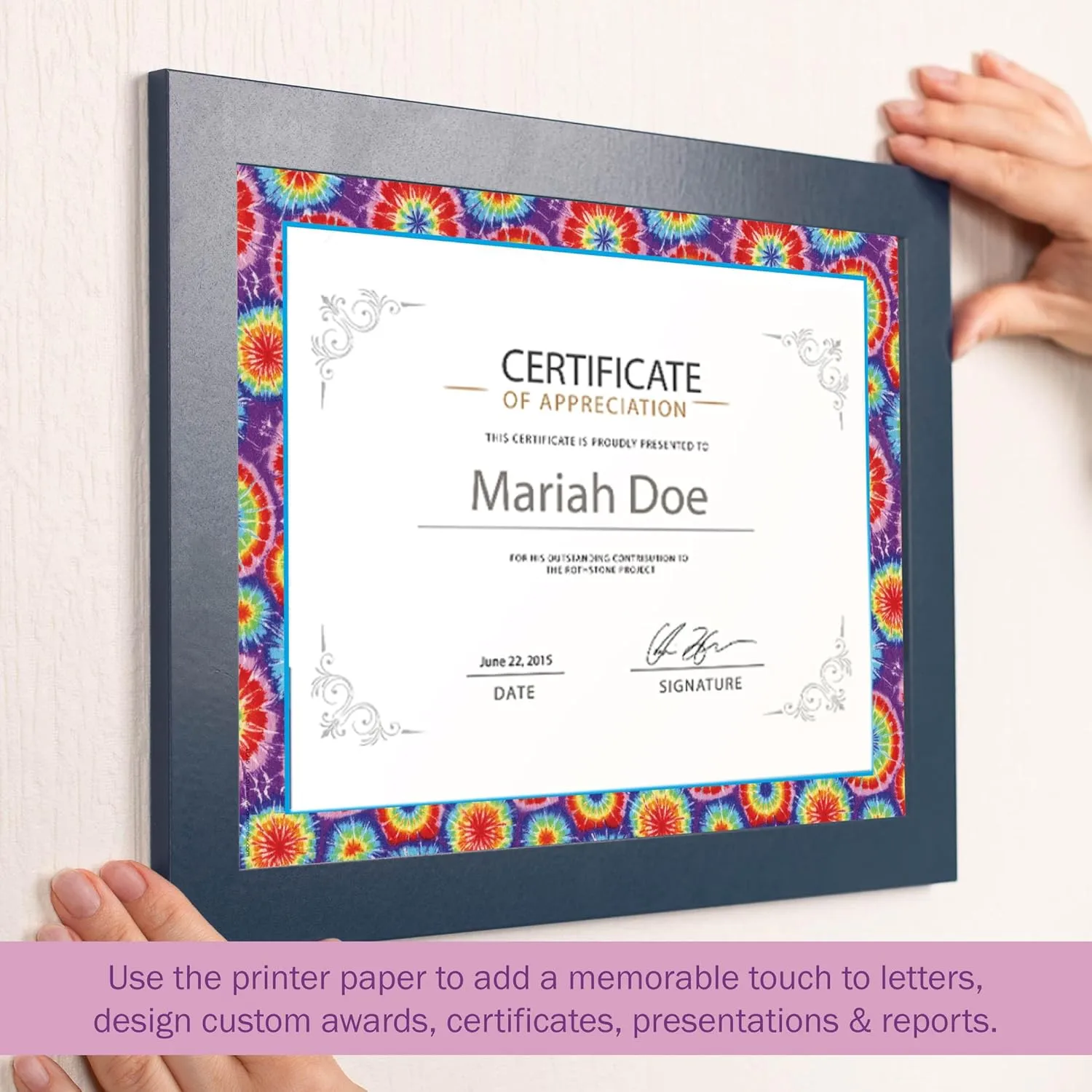 BARKER CREEK Designer Decorative Computer Paper, Letter 8.5 x 11, 100 Sheets