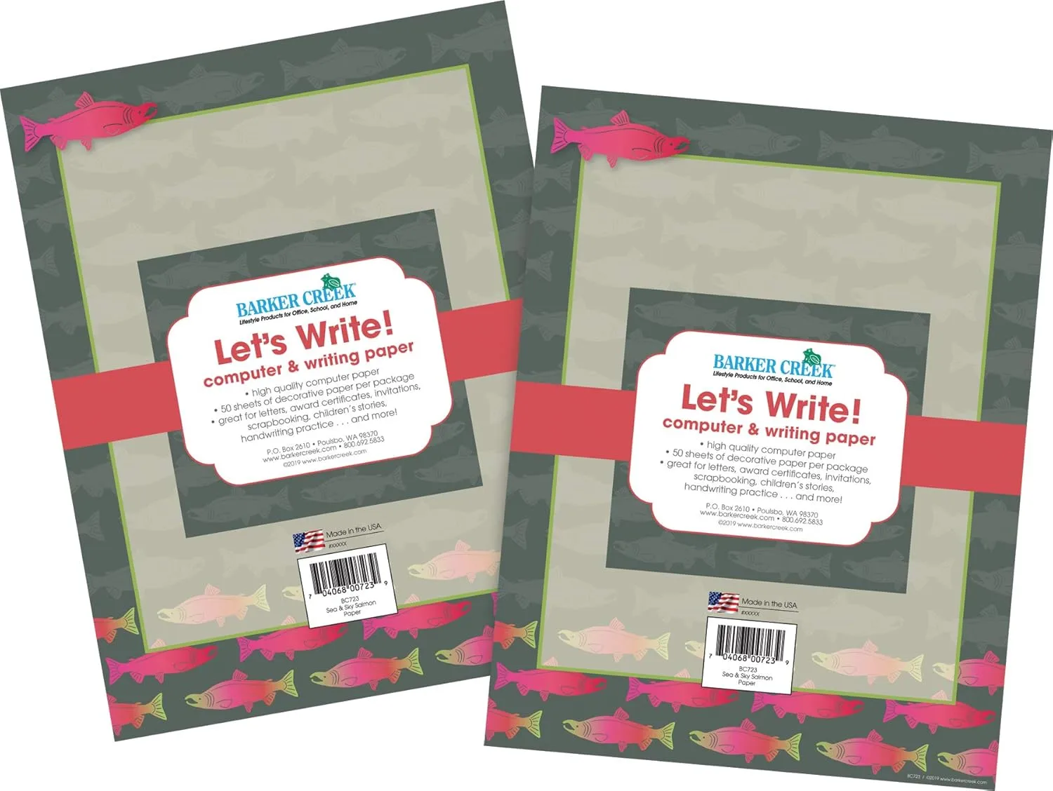 BARKER CREEK Designer Decorative Computer Paper, Letter 8.5 x 11, 100 Sheets