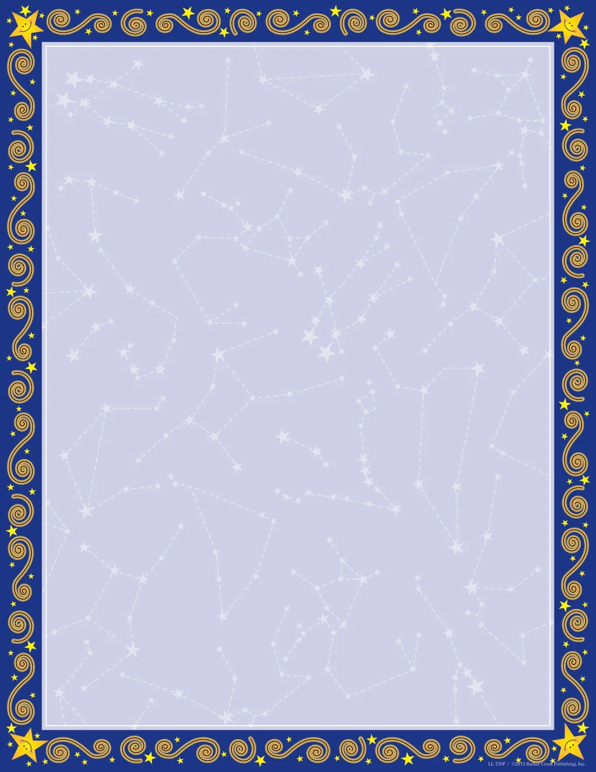 Barker Creek Designer Computer Paper, Reach for The Stars, 8.5” x 11”, Decorative Printer Paper, Stationery