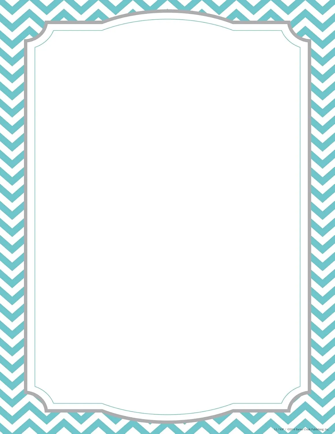 BARKER CREEK Designer Computer Paper Set, Letter Size 8.5 x 11, 200 Sheets (4 Designs)