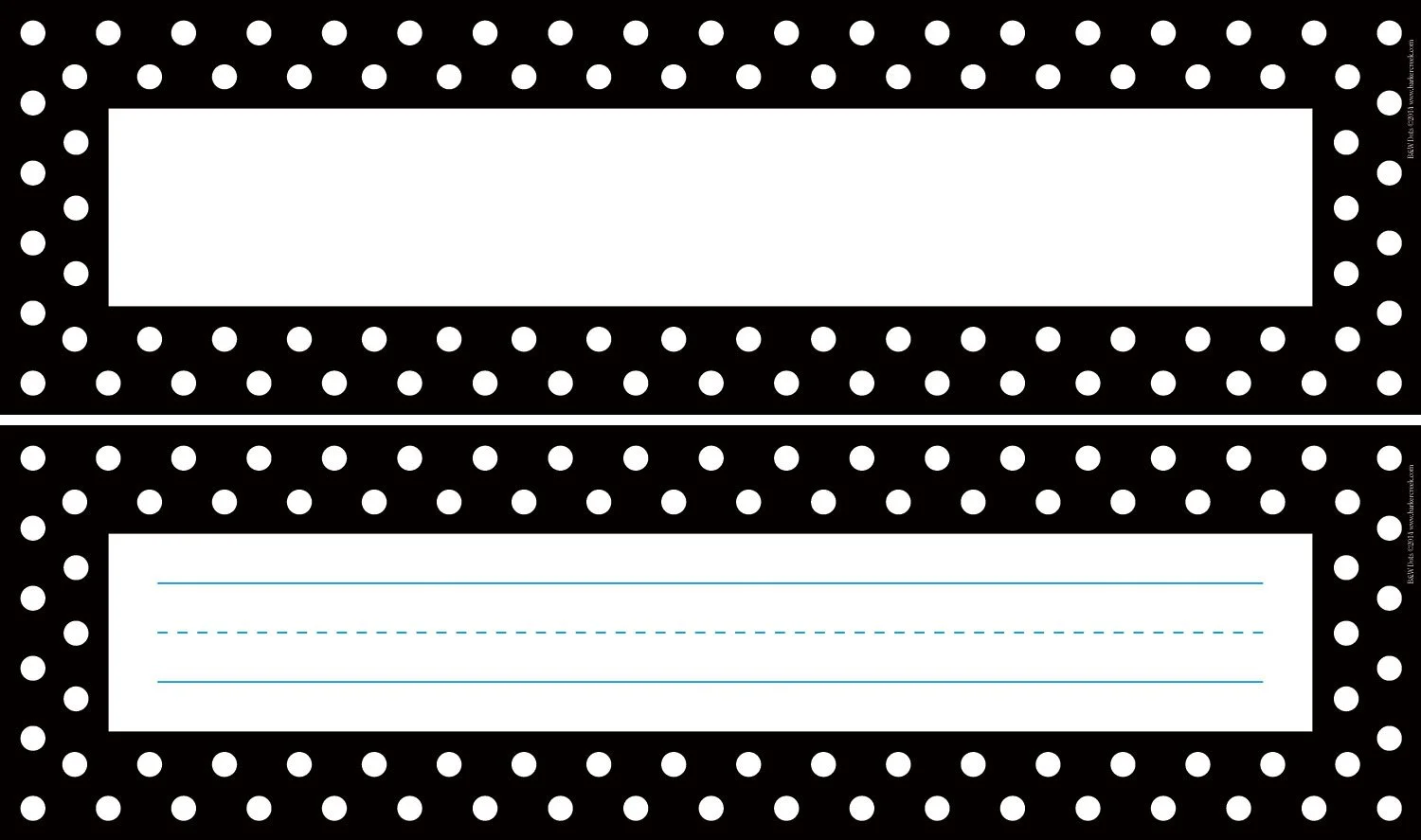 Barker Creek Double-Sided Desk Nameplates & Bulletin Board Signs