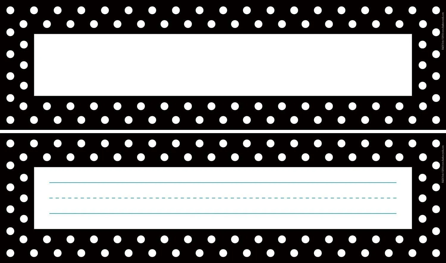 Barker Creek Double-Sided Desk Nameplates & Bulletin Board Signs