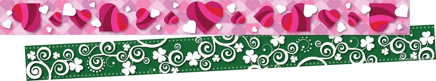 BARKER CREEK Double-Sided Trim Set of 3 Classroom Border Strips