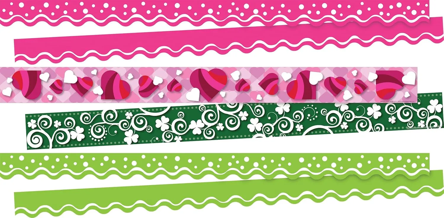 BARKER CREEK Double-Sided Trim Set of 3 Classroom Border Strips