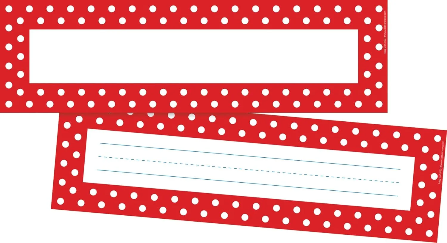 Barker Creek Double-Sided Desk Nameplates & Bulletin Board Signs