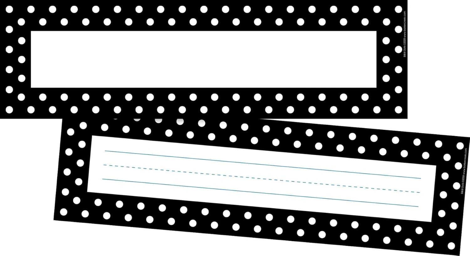 Barker Creek Double-Sided Desk Nameplates & Bulletin Board Signs