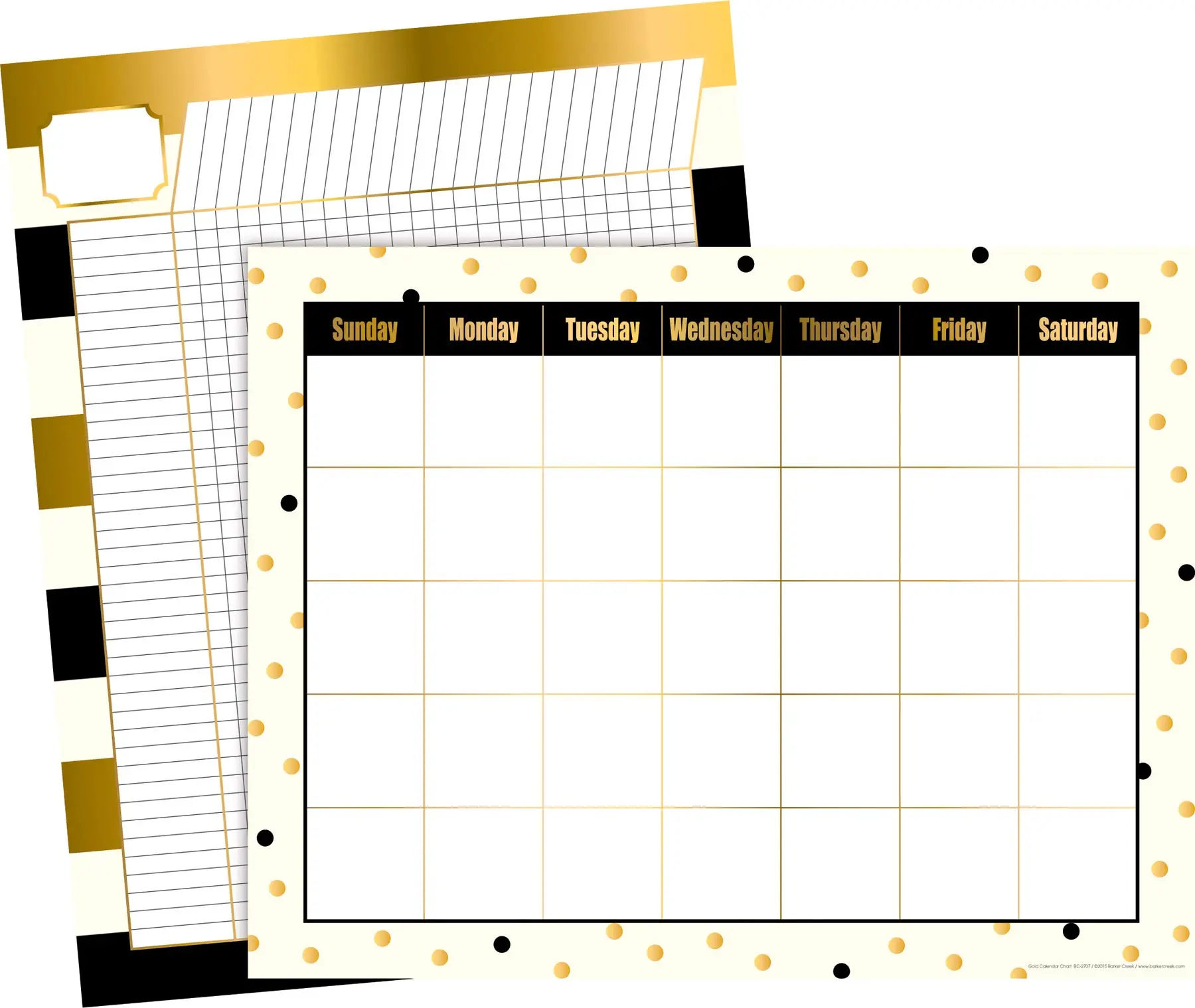 Barker Creek Calendar and Incentive Chart Set
