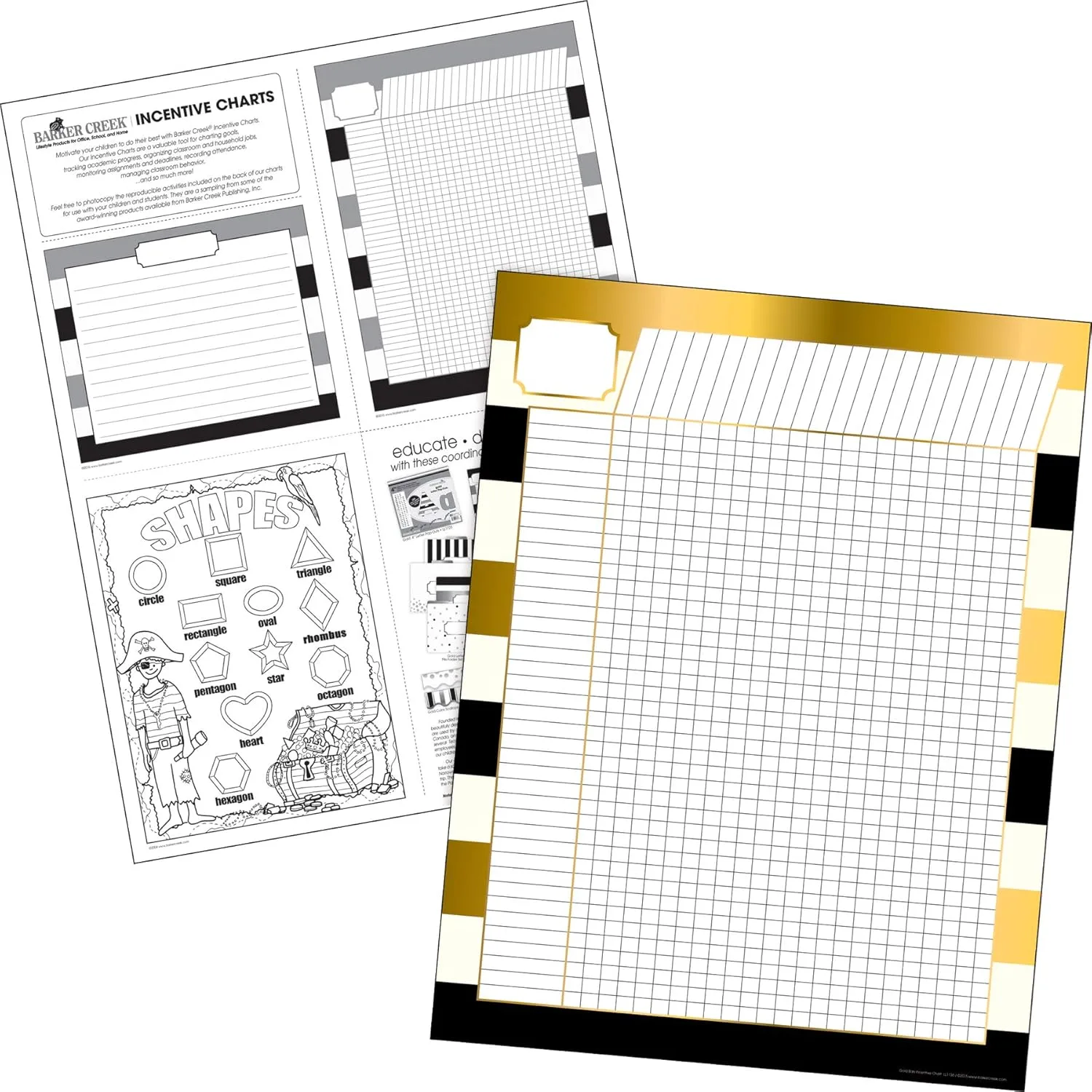 Barker Creek Calendar and Incentive Chart Set