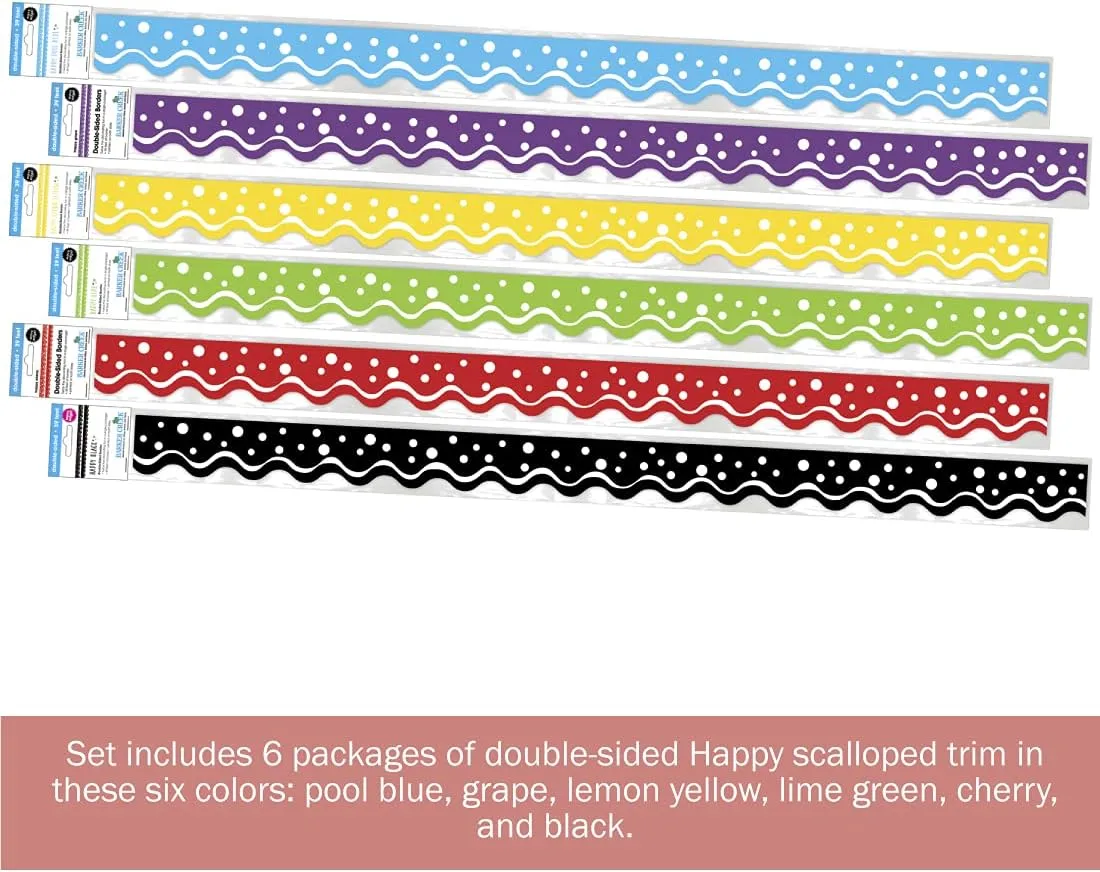 Barker Creek Double-Sided Scalloped Border (Happy)