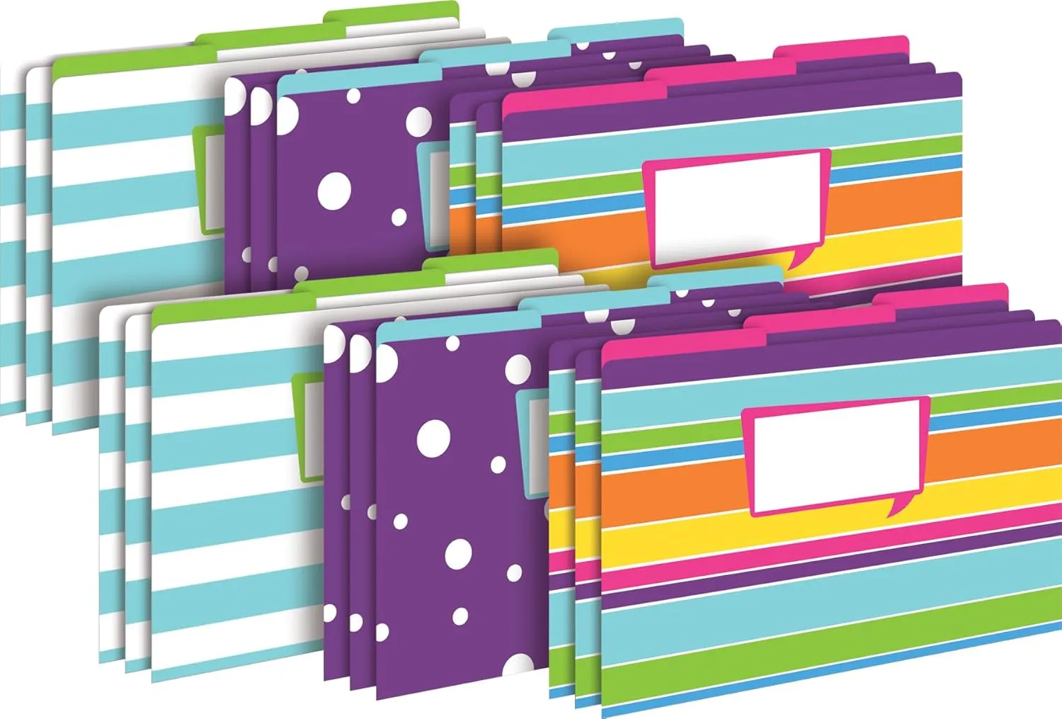 Barker Creek Legal Size Designer File Folders, Happy, Multicolor, Replace Bland and Boring with Bright and Beautiful Legal