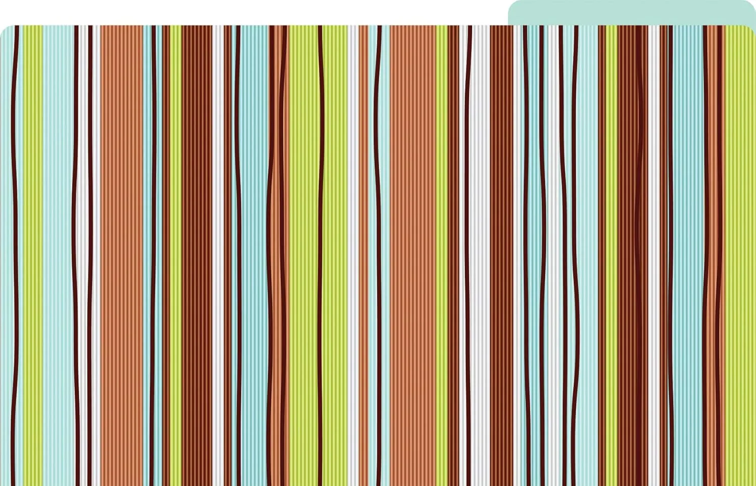 Barker Creek File Folders - Set of 9 Ribbon by The Yard Legal Size Folders, 12pt Stock, Multi-Design Set, 1/3 Cut Tabs