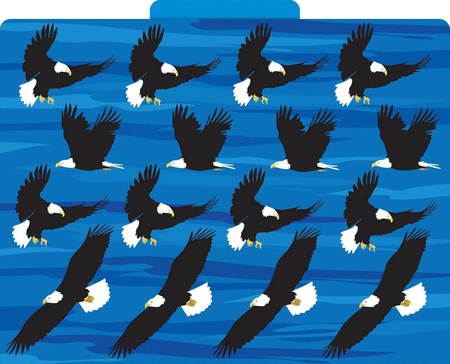 Barker Creek Designer File Folders Set of 12, Sea & Sky, Multi-Design, Reversible, Colorful Patterns Inside and Out