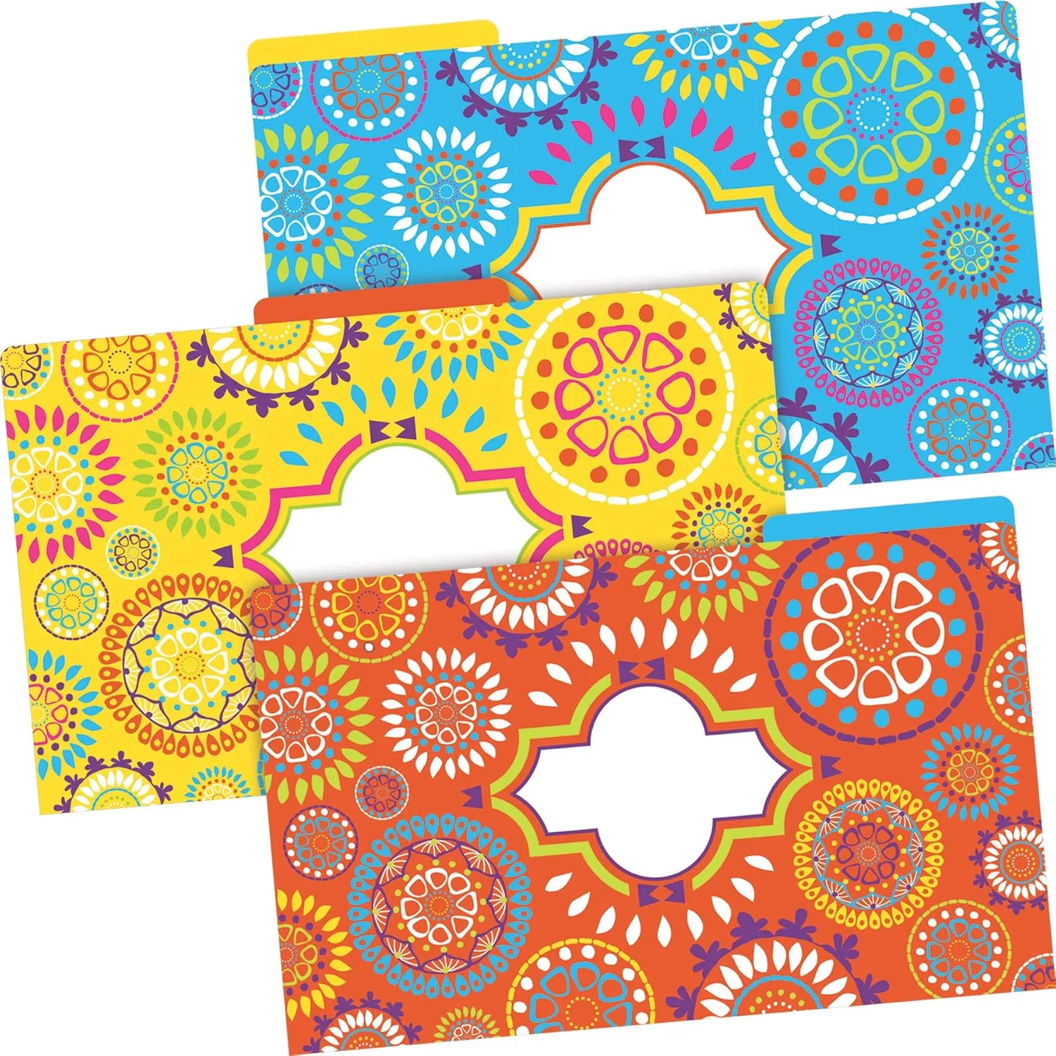 Barker Creek Legal-Size Designer File Folders, Moroccan, Multicolor, Replace Bland and Boring with Bright and Beautiful