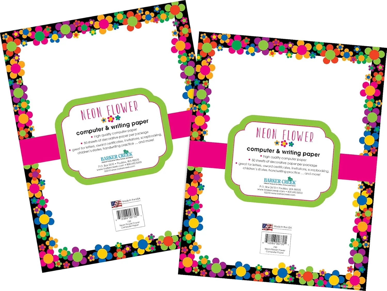 BARKER CREEK Designer Decorative Computer Paper, Letter 8.5 x 11, 100 Sheets