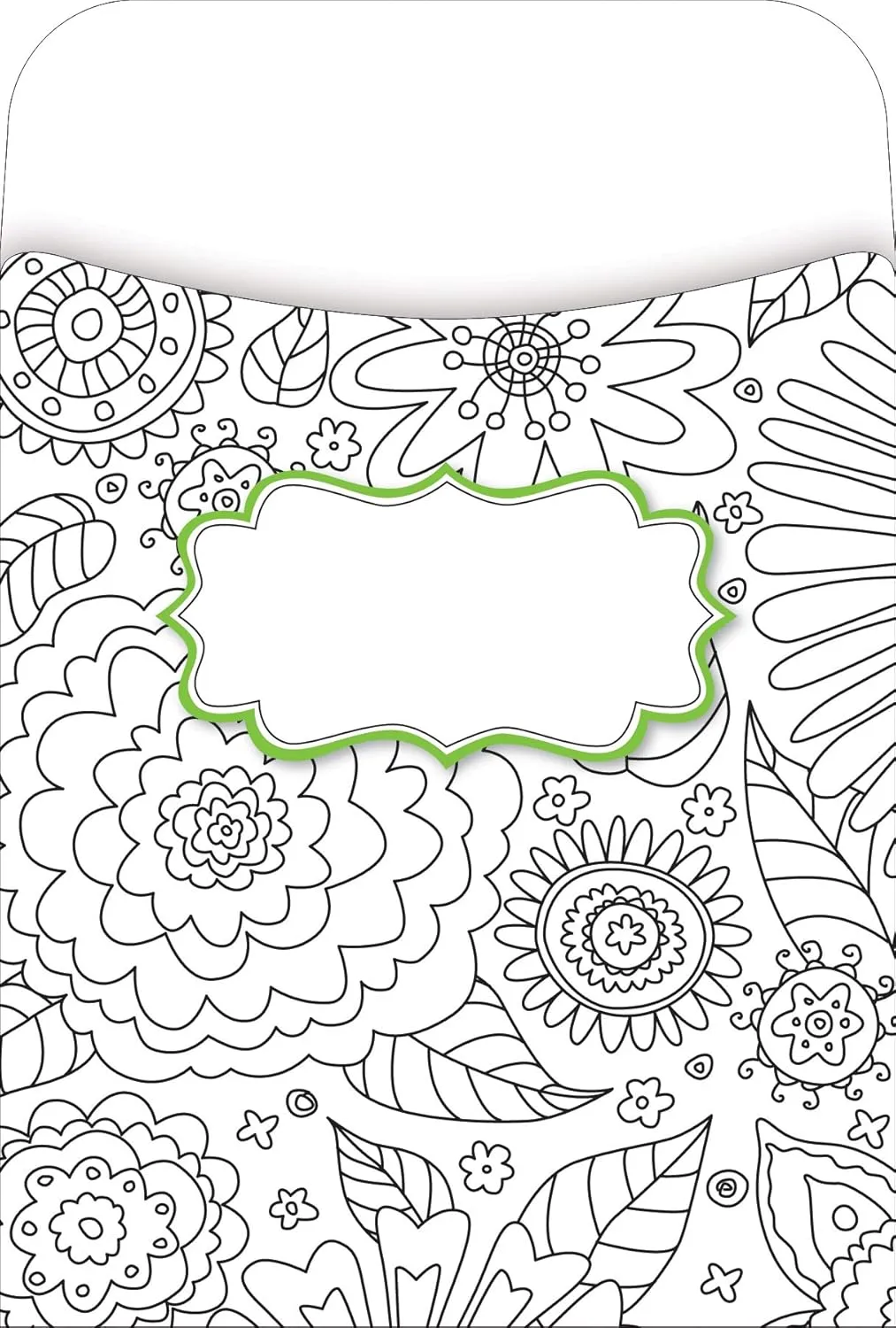 Barker Creek Peel & Stick Library Pockets, Color Me!
