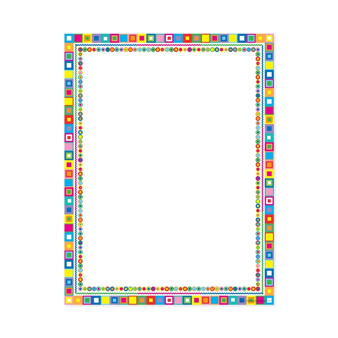 Barker Creek Retro Design Computer Paper, 8-1/2 x 11 Inches, 50 Sheets