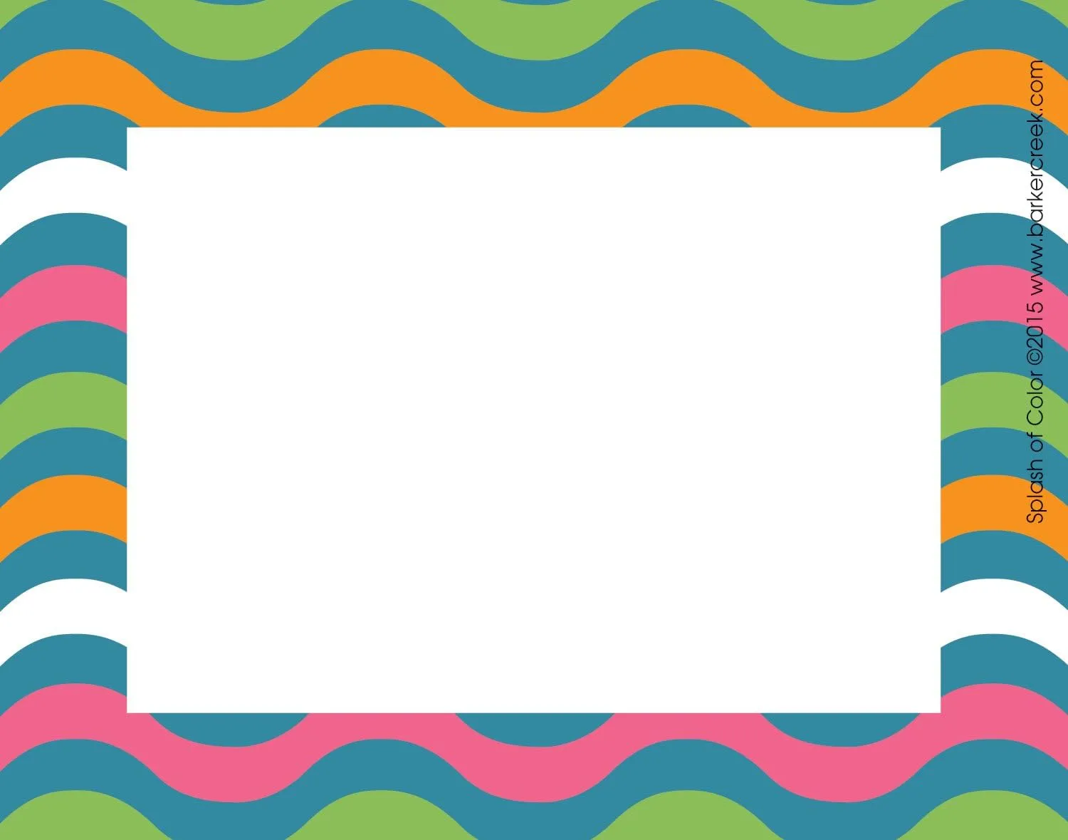 Barker Creek Name Badges & Self-Adhesive Labels, Splash of Color, Multi-Purpose Name Tags, Gift Tags, and More! 3.5" x 2.75"