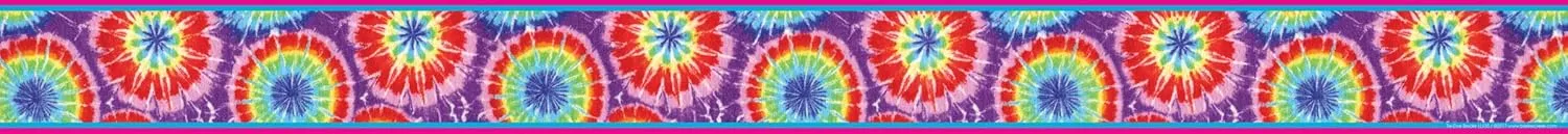 BARKER CREEK Double-Sided Border 2-Pack, Tie-Dye, Decorate Galore with 70' of Border