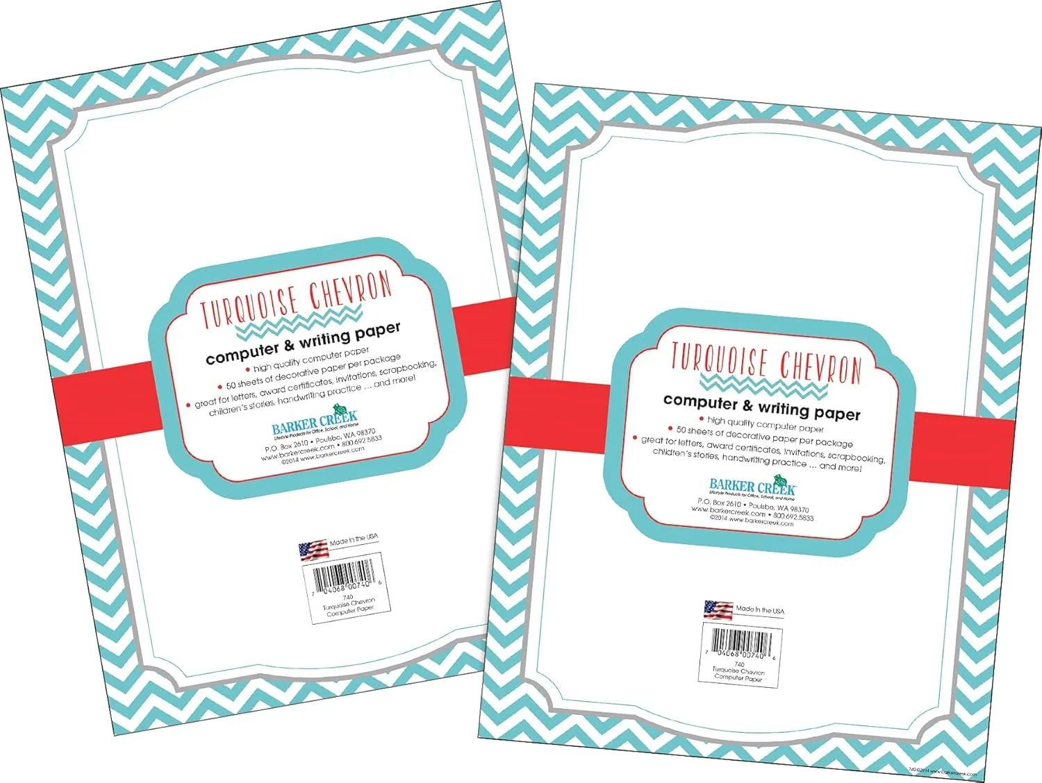 BARKER CREEK Designer Decorative Computer Paper, Letter 8.5 x 11, 100 Sheets