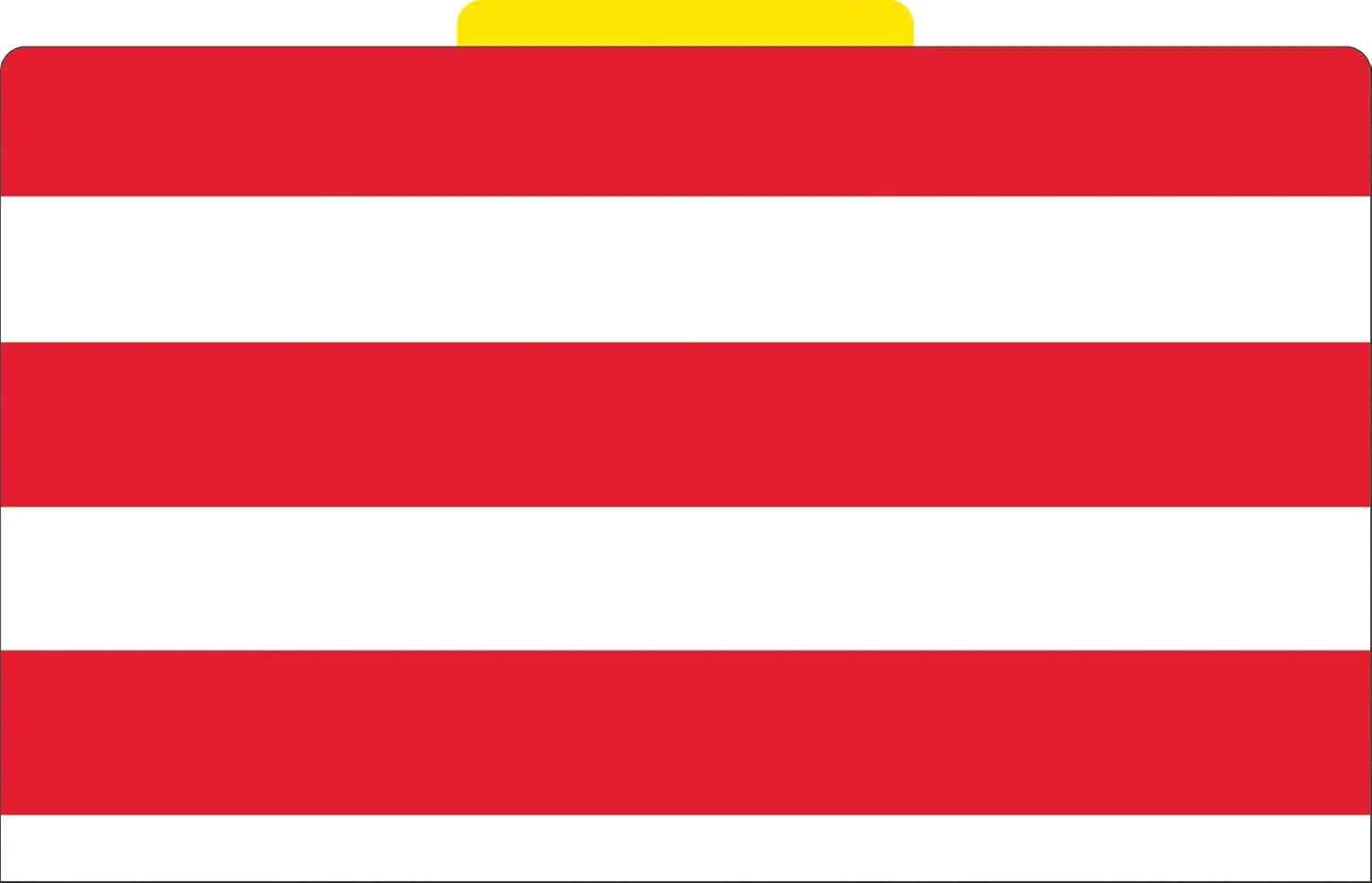 Barker Creek File Folders - Set of 9 Wide Stripes Legal Size Folders, 12pt Stock, Multi-Design Set, 1/3 Cut Tabs, Reversible