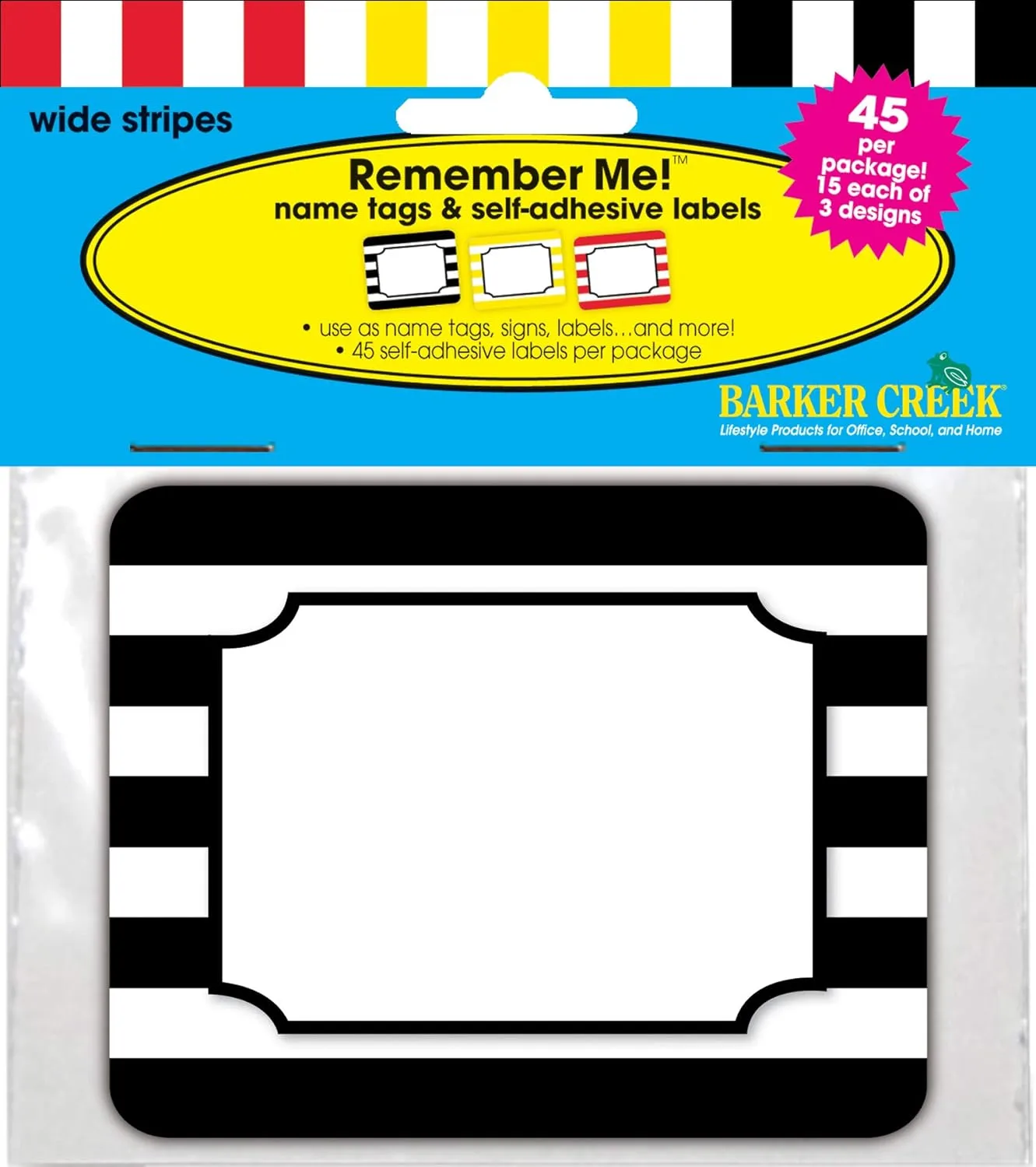 BARKER CREEK Name Badges & Self-Adhesive Labels