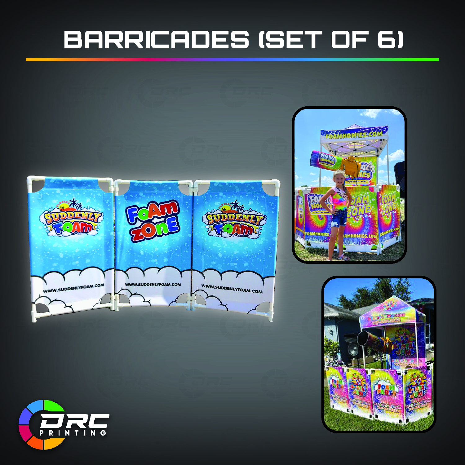 Copy of Foam Barricade Kit (Set of 6) Copy of Foam Barricade Kit (Set of 6)
