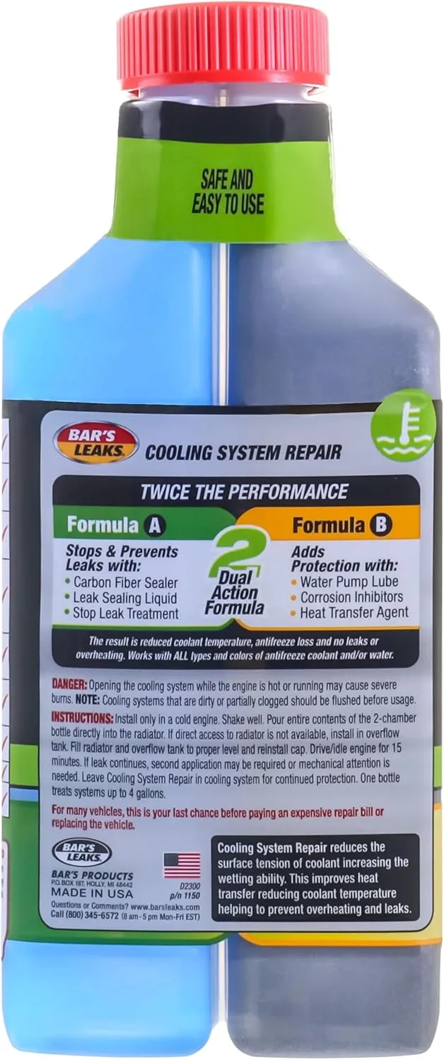 Bar's Leaks High Mileage Cooling System Repair 1 Pack