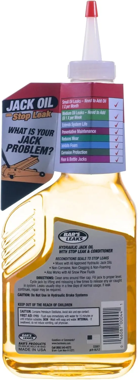 Bar's Leaks Jack Oil with Stop Leak - 12.5 oz Pack of 1 1 Pack