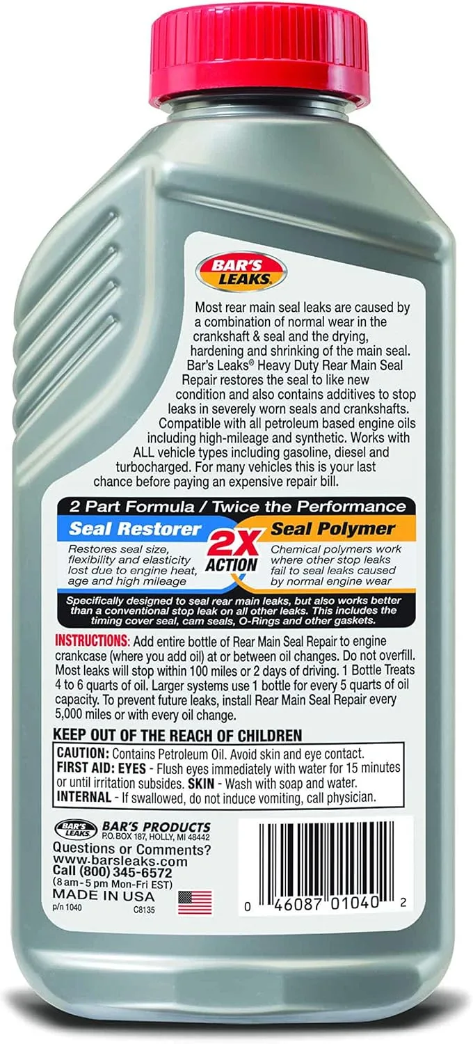 Bar's Leaks Rear Main Seal Repair, 16.9 oz Pack of 1