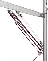 Barton Marine Boomstrut – Silver/White f/Boats Up To 20'