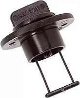 BARTON MARINE Drain Plug and Socket - 15mm Bore - Black