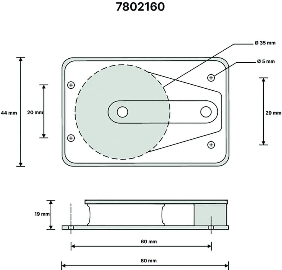 Barton Marine Size 2 Single Cheek Block