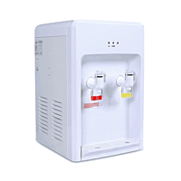 Side view of the Atlantis Basic Mini hot and normal water dispenser highlighting its slim profile.