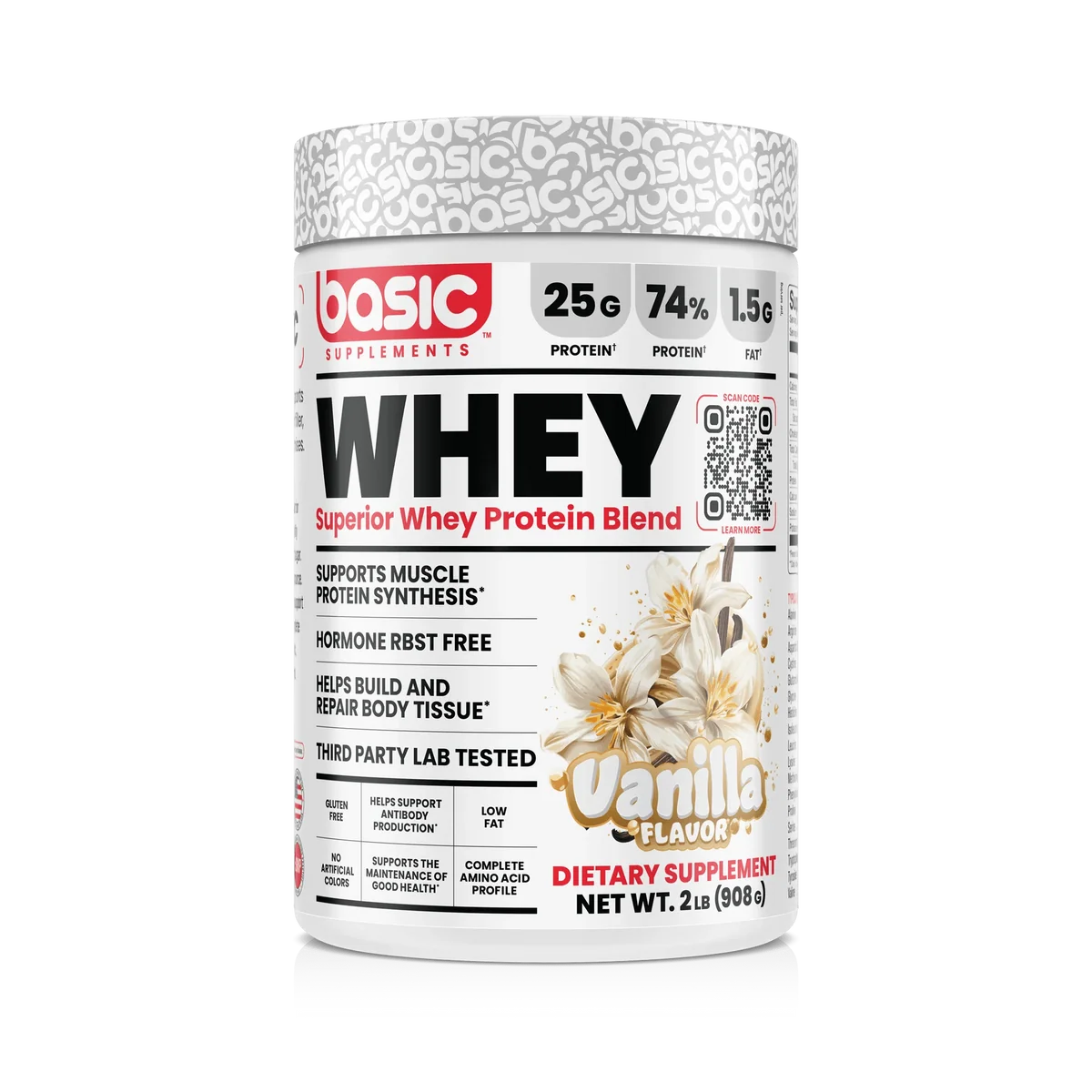 Basic | Whey Protein (2lb) | Vanilla