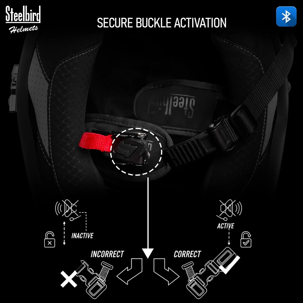 STEELBIRD SBH-57 ISS BT FIGHTER BASS X MATT BLACK C/V 620MM WITH EXTRA SMOKE VISOR STEELBIRD SBH-57 ISS BT FIGHTER BASS X MATT BLACK C/V 620MM WITH EXTRA SMOKE VISOR