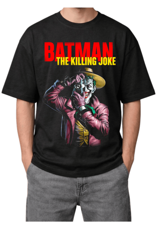 Batman The Killing Joke Oversized Black T-Shirt