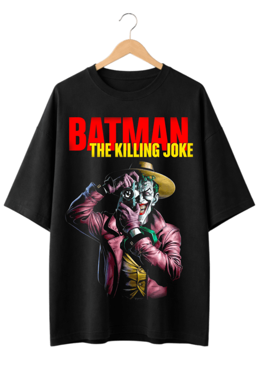 Batman The Killing Joke Oversized Black T-Shirt