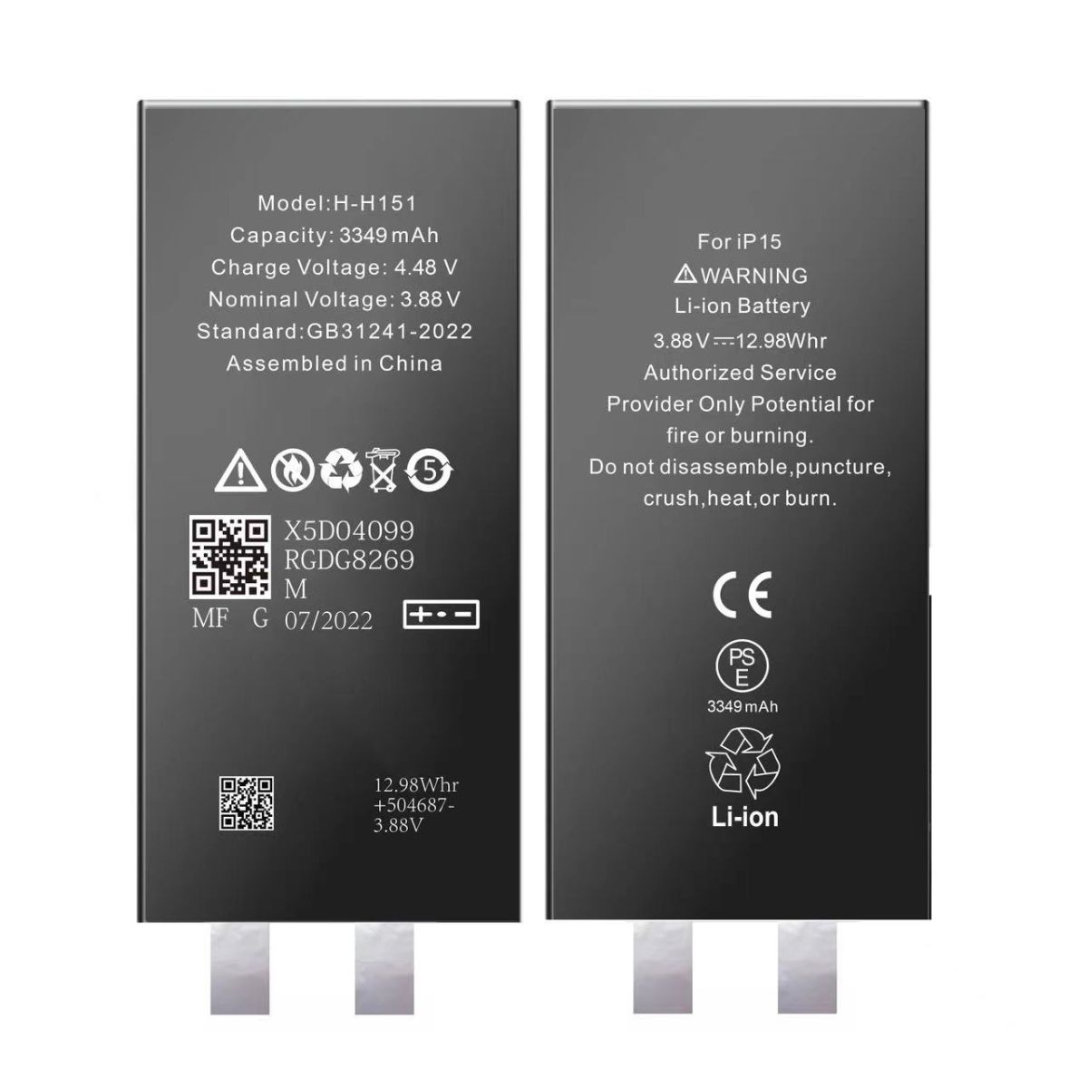 Batería para iPhone 15 - para Soldadura Spot Batería para iPhone 15 - para Soldadura Spot