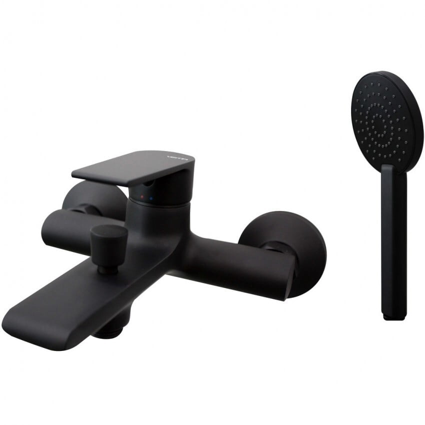 Set baterie cada cu para dus VEMA, V16081/F0.202 TIMEA matt black