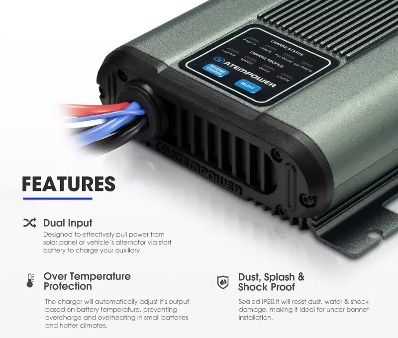 Intelligent 25A DC-DC & Solar Charge Controller